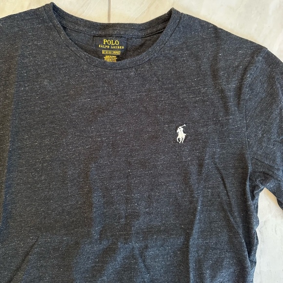 Polo Ralph Lauren Long Sleeve T-Shirt - Dark Heather Grey, Medium - Picture 3 of 4